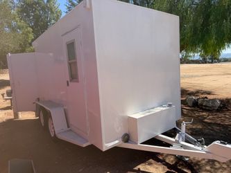 12 foot fully finished enclosed trailer