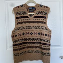 Polo Ralph Lauren Hand-knit Sweater Vest (Large)