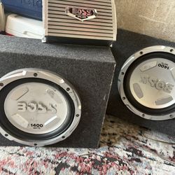 Boss 1400w 12in Subwoofer And Amplifier 