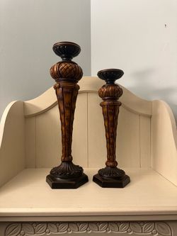 Wood Candle Holder Set ✨