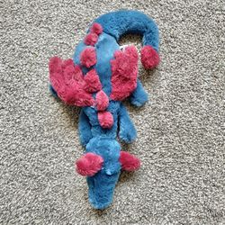 Rare Jellycat London Dragon Little Dexter Plush Small Maroon & Blue