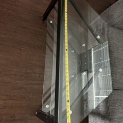 Glass TV stand