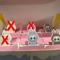 Pop Mart The Monsters LABUBU Exciting Macarons Plush Pendant 3 OF SIX COMMONS