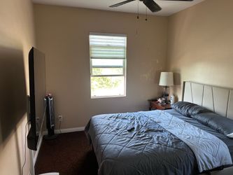 Complete bedroom set with 65 inch Roku TV
