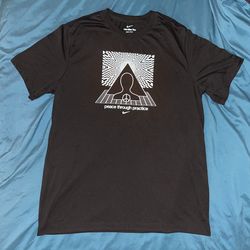 Nike Dri-fit T Shirt Black Fair Condition Large