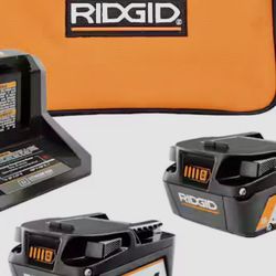 Rigid 18V Lithium – Ion Battery Two – Pack Starter Kit