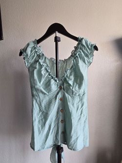 Green Fitted Top