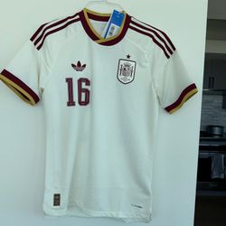 NEW: adidas AUTHENTIC Spain Away Small Rodri/Rodrigo Jersey World Cup JN4392