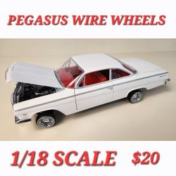 WIRE CHROME WHEELS PEGASUS SET