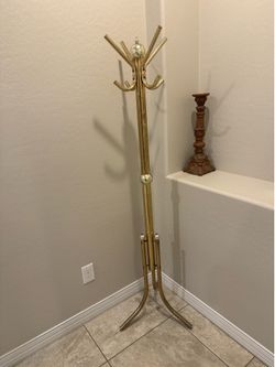 Vintage Brass Coat Rack