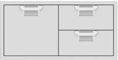 Hestan AESDR42 Double Drawer and Single Storage Door, 42 Inch