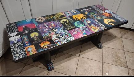 The Nightmare Before Christmas Solid Wood Coffee Table 