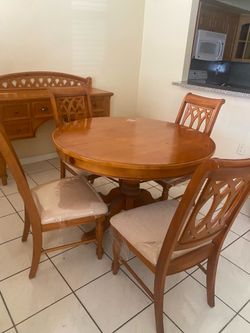 Free dining table with 4 chairs