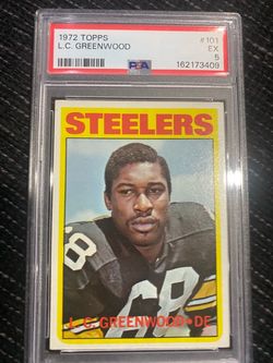 1972 Topps L.C. Greenwood RC#101 PSA 5 Steelers