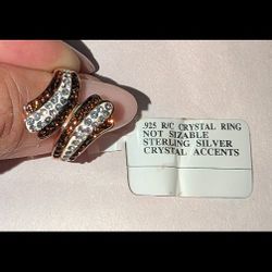 925 Vintage Thailand Crystal Ring!💍