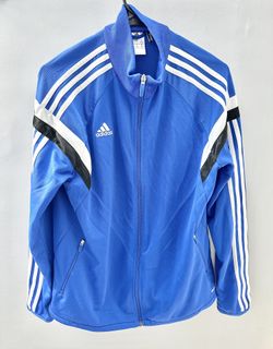 Adidas Women’s Blue Full Zip Up Track Jacket XL Climacool **EXCELLENT  
