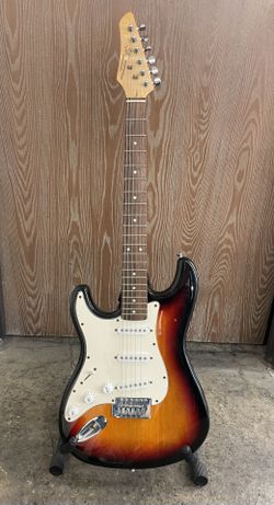 Left-Handed SX Vintage Series Custom Handmade Electric Guitar, Backwards Strings