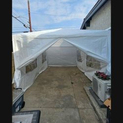 10x20  Canopy with 6 Sidewalls and Windows, Outdoor Instant Canopy Tent for Parties