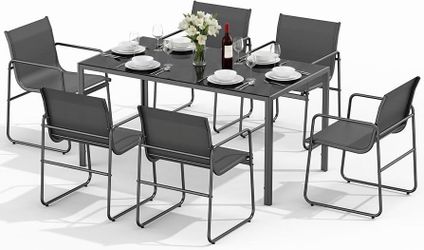 Outdoor patio dining table 60 inch for 6 people Shape Rectangular