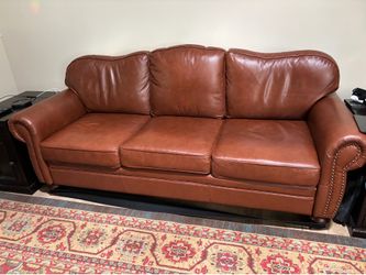 Wayfair Camel Back Leather Couch