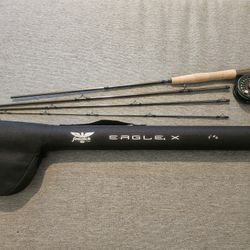 🎣 Fenwick Eagle X 9’ 6wt Fly Rod & Pflueger Reel Combo – With Case