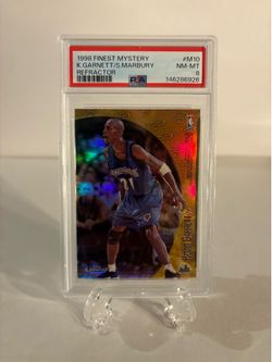 1998 Finest Mystery - Kevin Garnett, Stephon Marbury #M10 Refractor 🔥Rare🔥