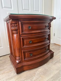 Solid wood nightstand