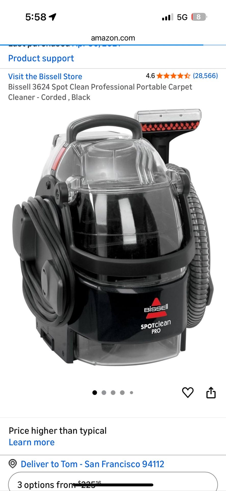 Bissell spot cleaner carpet cleaner
