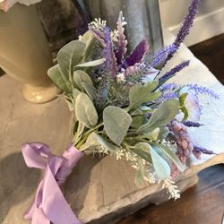 Brides Maids Bouquets (4) Lavender