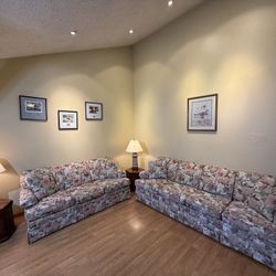 Vintage Floral Couch Set