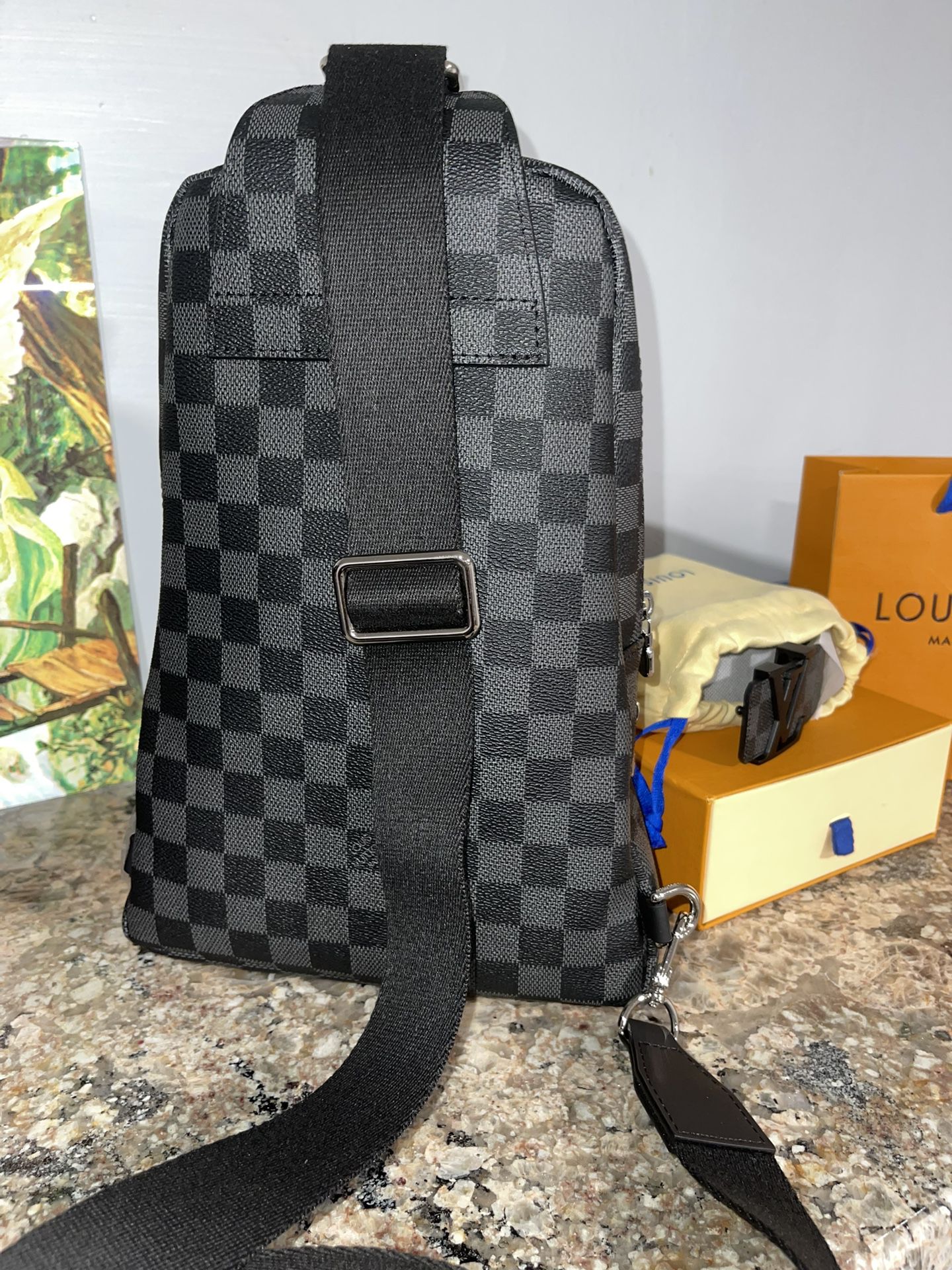 louis vuitton black gray diamier Monogram Pochette Metis sling backpack for  Sale in Penn Hills, PA - OfferUp