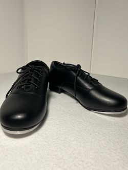 Stelle Kids 5MB Lace-Up Tap Dance Black Lace-up Oxford Shoes