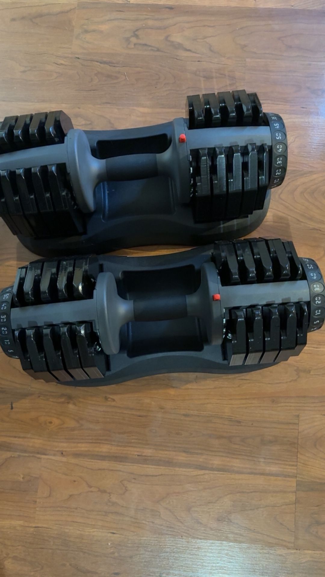 ETHOS 50 lb Adjustable Dumbbells (Set of 2) – Like New