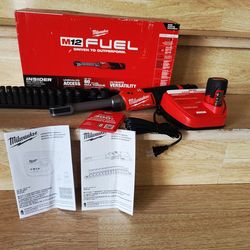 Milwaukee M12 FUEL INSIDER 12V Lithium-Ion Brushless Cordless 1/4 in. - 3/8 in. Extended Reach Box Ratchet Kit w/ (1)Battery 2.5 ah, Charger