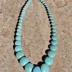 Turquoise Bisbee Native Necklace #12837