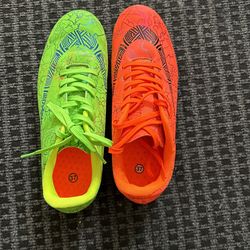 Green And Orange Storm Z Sprint Track Spikes Unisex