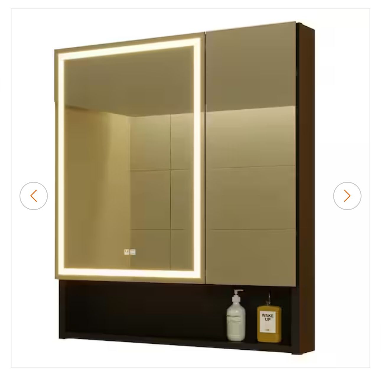 84X32 Led Mirror for Bathroom, Front and Backlit, CRI 90+, 3-Color, Dimmable Lig