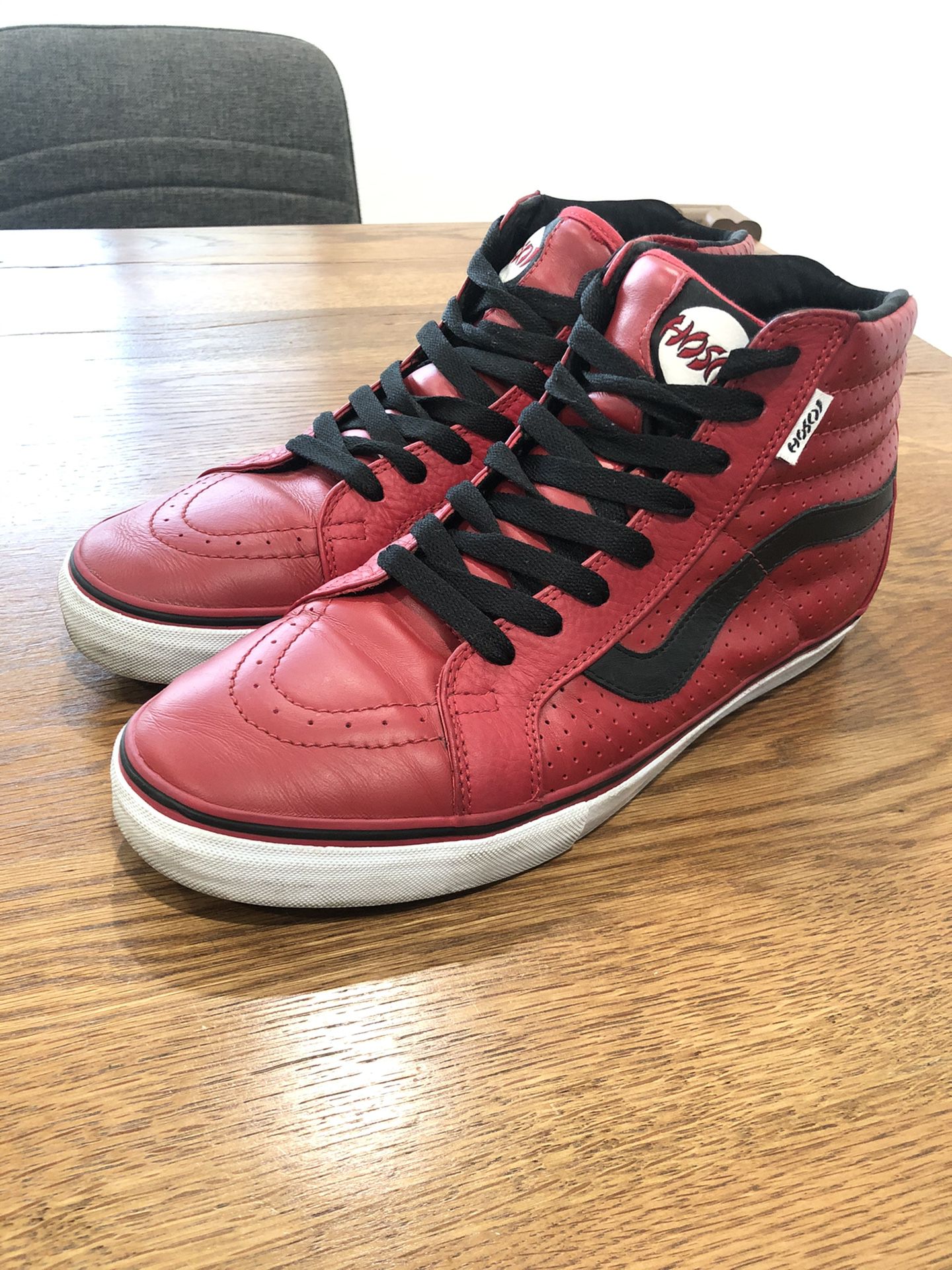Vans Hosoi High Leather RED