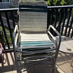 Patio Chairs & Table Vintage 