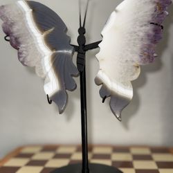 Amethyst Agate Banding Wings 