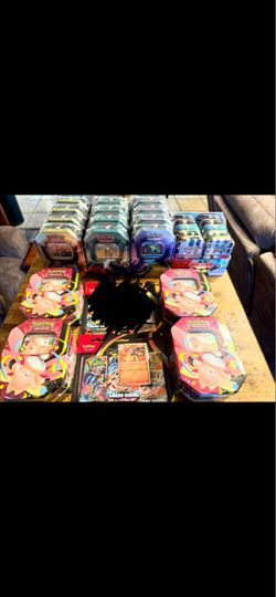 Pokémon TCG Tins and Booster Packs Lot