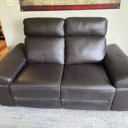 Genuine Leather Loveseat 