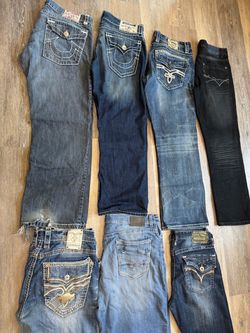 Mens bundle jeans Y2K western style jeans