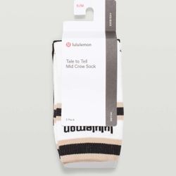 Lululemon Tale To Tell Quarter Sock *2 Pack