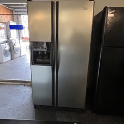 36 Wide Side By Side Stainless Steel Refrigerator Used 