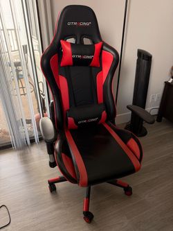 GTRacing Gaming Chair with Speakers Red/Black