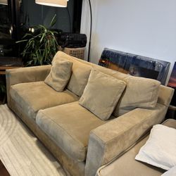 Crate & Barrel Axis Sleeper Sofa With Pull Out Mattress
