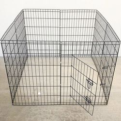 (New) $49 Folding 36” Tall x 24” Wide x 8-Panel Pet Playpen Fence Gate Outdoor Indoor 