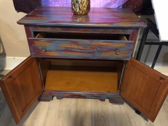 Colorful Wooden Cabinet/ Kitchen Island