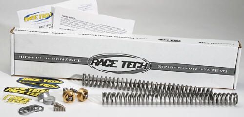 Harley Davidson Race Tech front fork suspension kit with gold valve cartridge emulators for Sportser (Brand New)